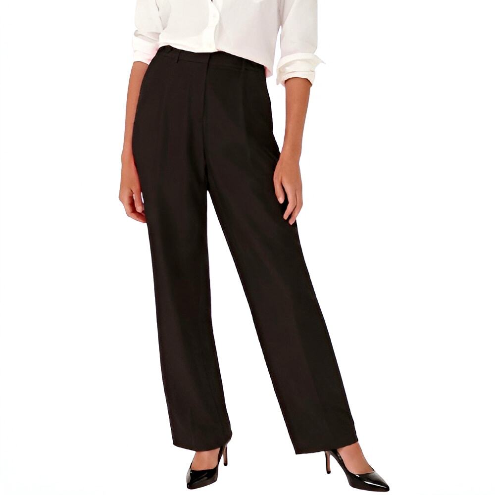 J.Crew 100% Silk Twill Pleated Tailored Wide Leg Dress Pants Trousers Black 10